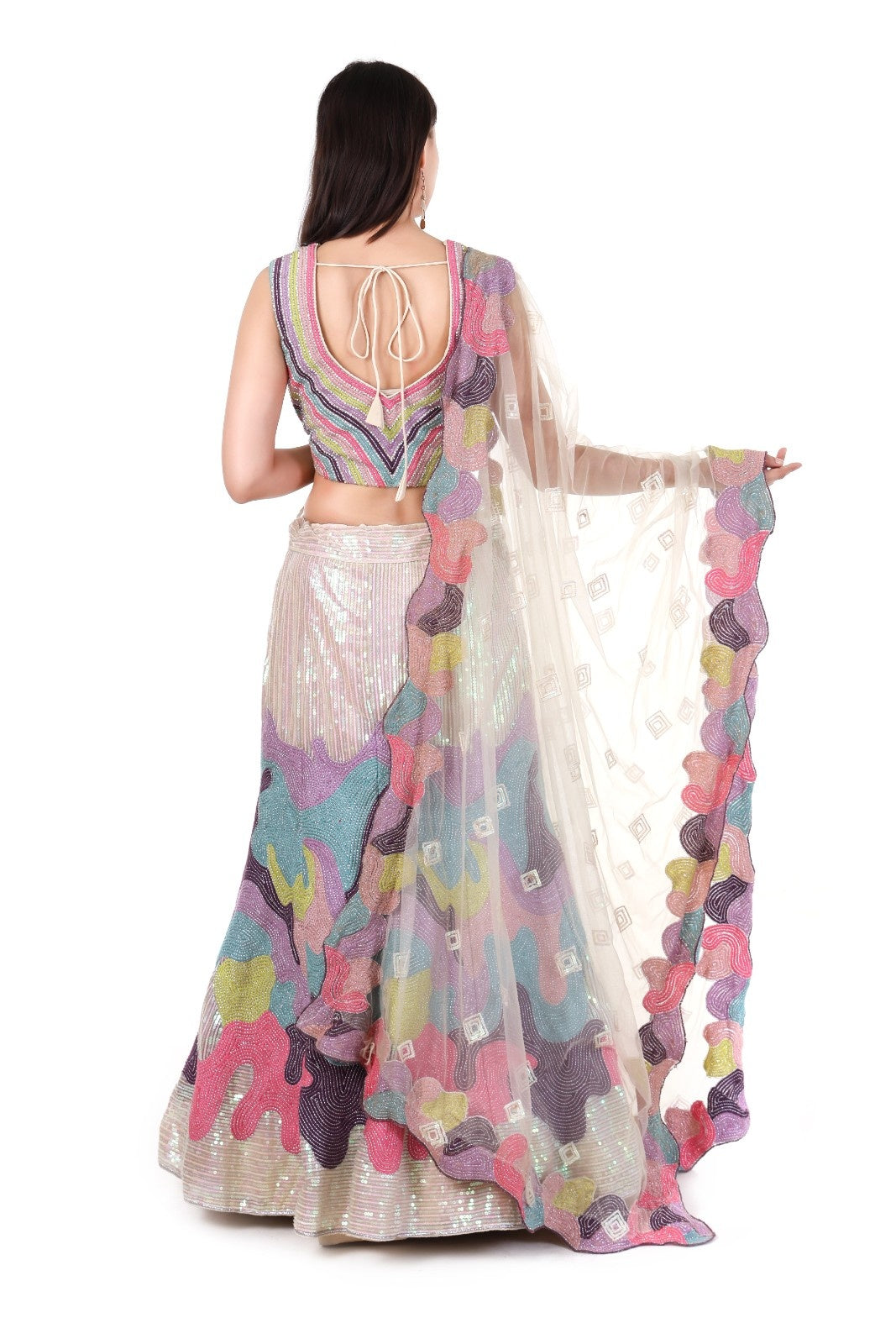 Multicolor Designer Lehenga Choli Set