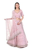 Pink Silk Lehenga Set