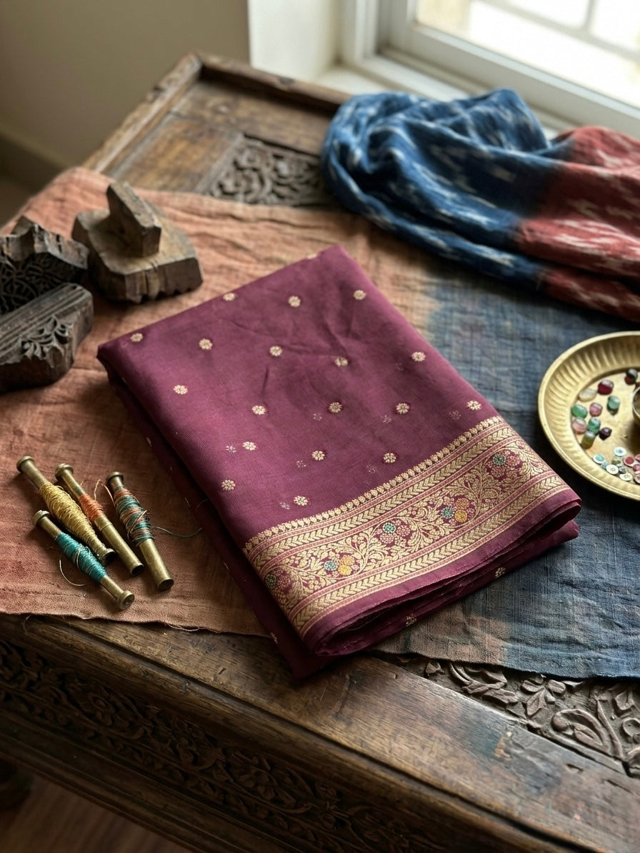 Multicolour Brocade Designer Saree