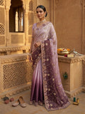 Lavender Tissue Designer Saree