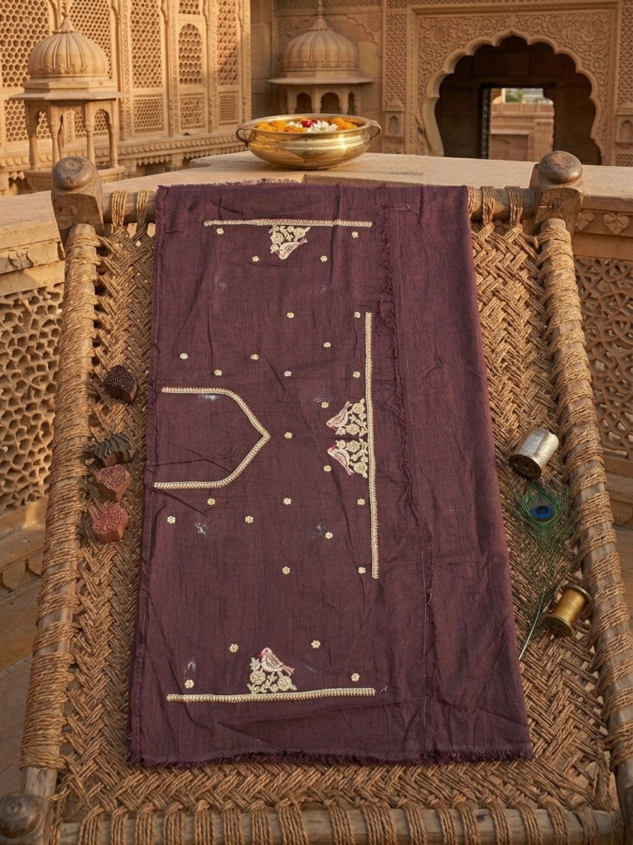 Lavender Tissue Designer Saree