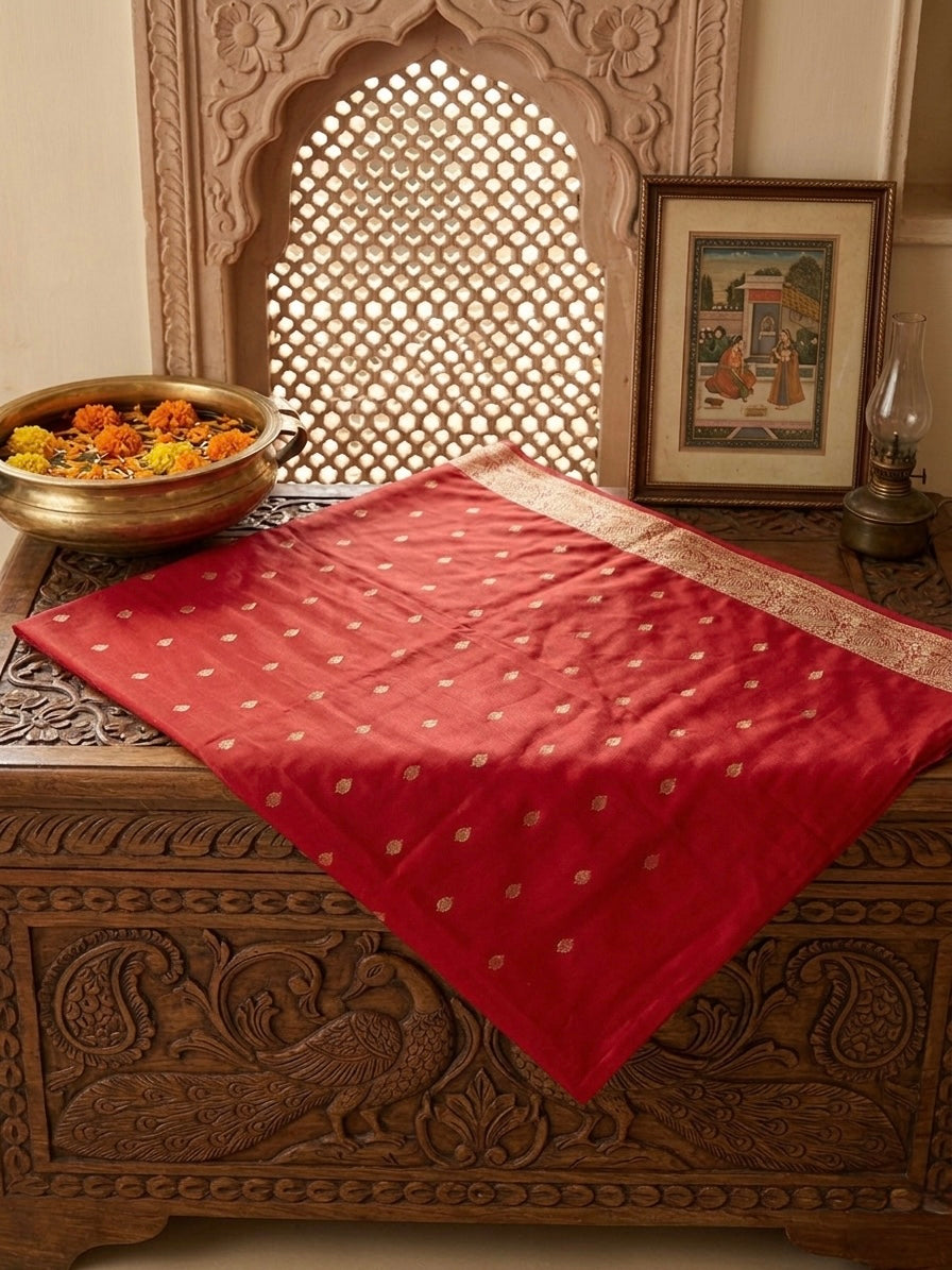 Yellow Pure Silk Designer Saree