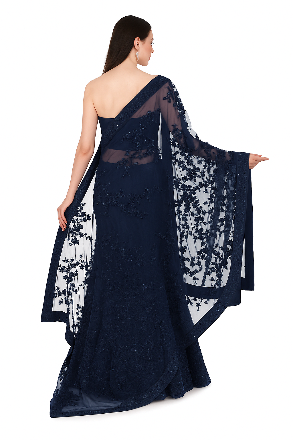 Navy Lehenga Set