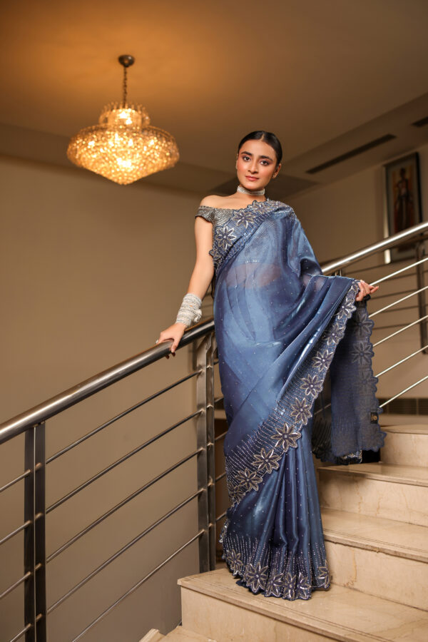 Elegant Satin Silk Saree