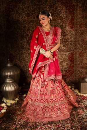 Red Bridal Lehenga