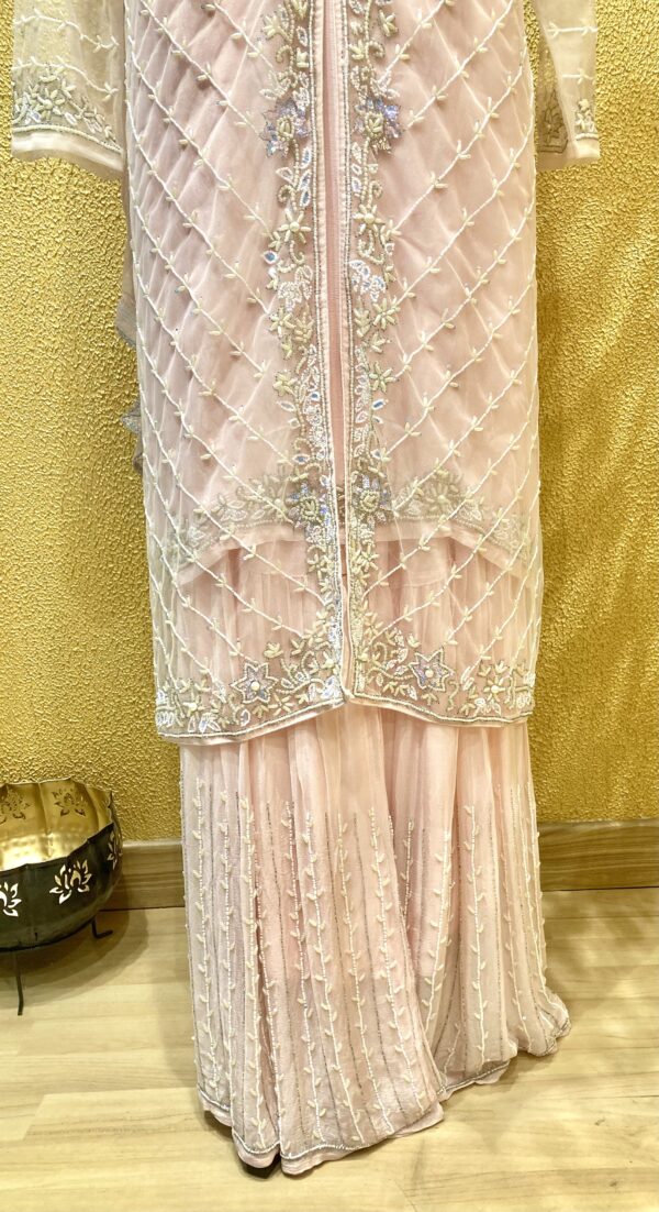 Blush Pink Embroidered Suit Set - Image 3