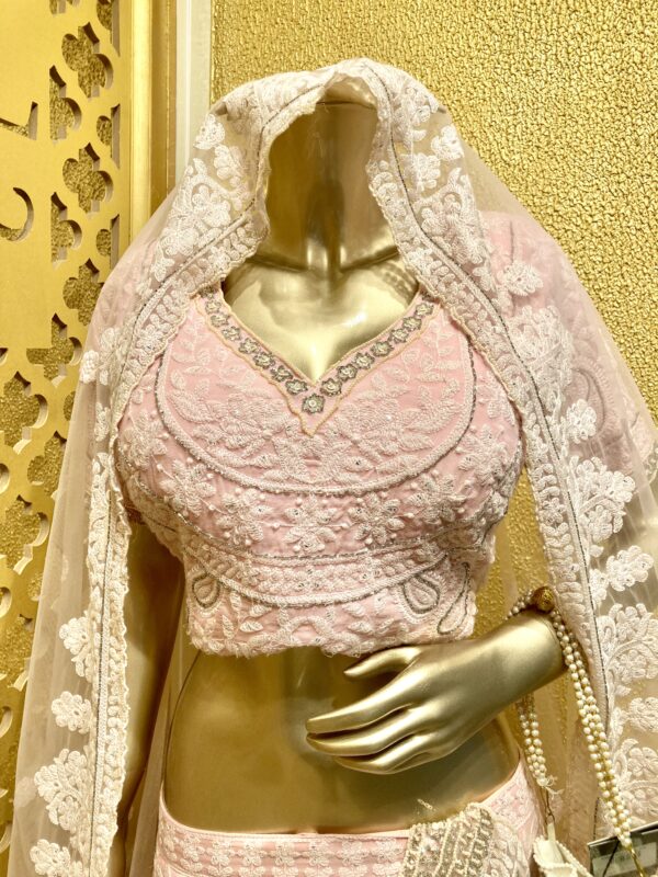 Elegant Lucknavi Work Lehenga Set - Image 2