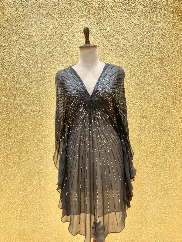 black kaftan top
