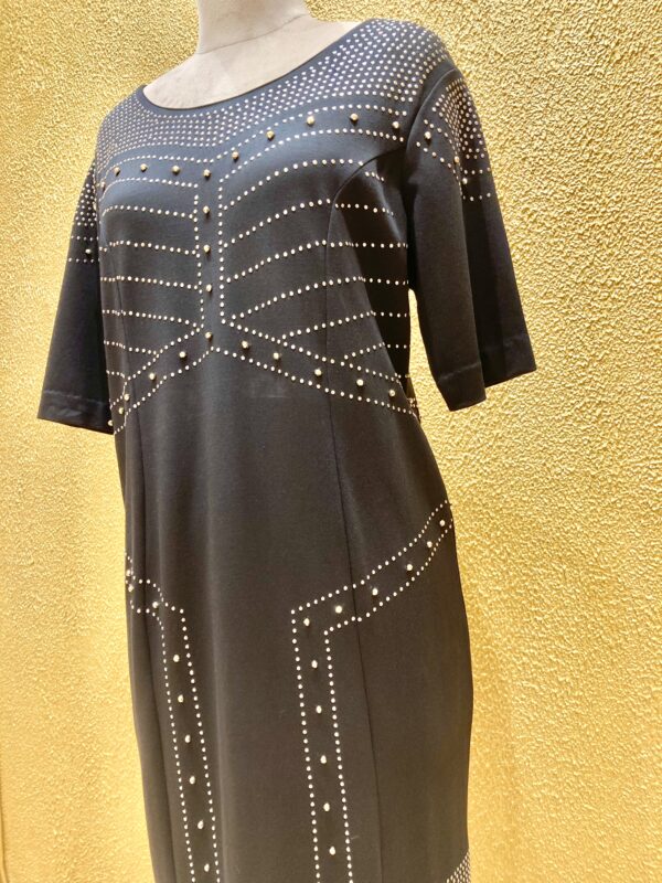 Black Cotton Lycra Dress – Elegant & Comfortable - Image 3