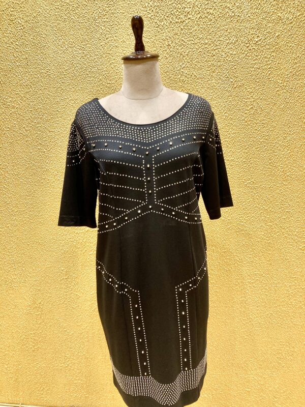 Black Cotton Lycra Dress – Elegant & Comfortable - Image 4
