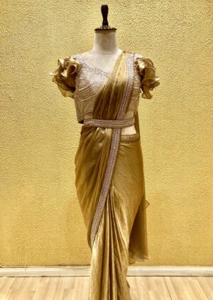 Golden Ready to Wear Saree