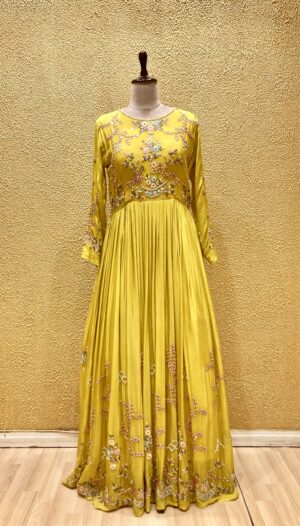 Yellow Embroidered Dress