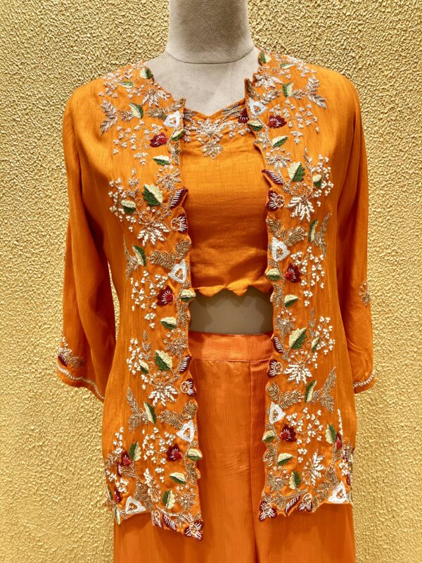 Vibrant Orange Three Piece Set Women - Image 2
